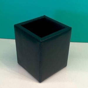 Bosca leather pencil box; Bosca leather desk accessory NIB